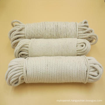 Wholesale Natural Color White Braided Cotton Rope